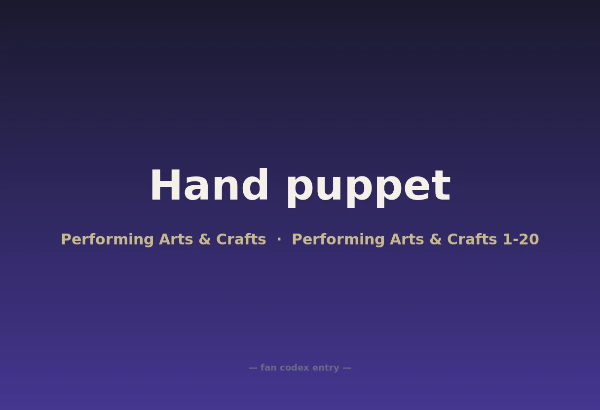 Hand puppet