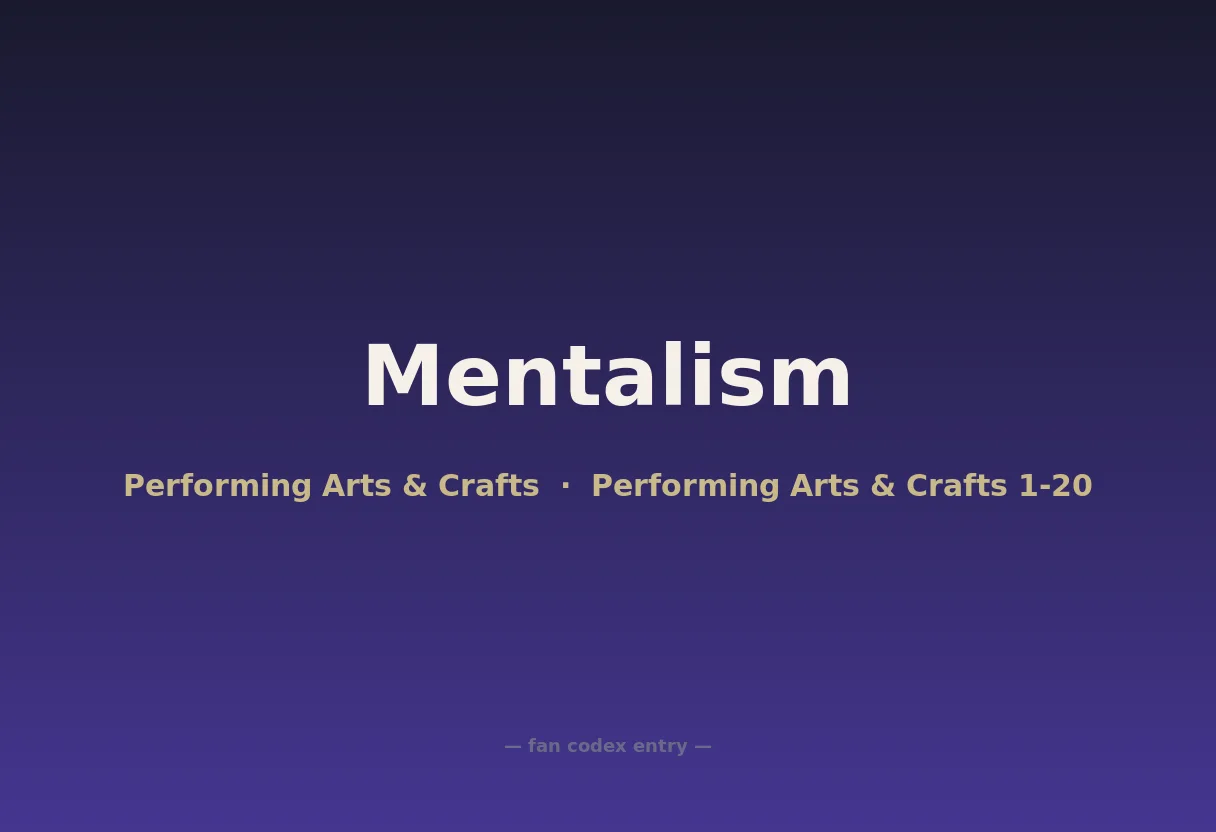 Mentalism